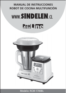 Manual de uso Sindelen RCM-1700BL Robot de cocina
