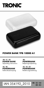 Manual Tronic TPB 10000 A1 Portable Charger