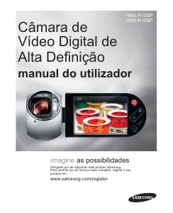 Manual Samsung HMX-R10BP Câmara de vídeo
