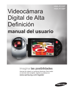 Manual de uso Samsung HMX-R10BP Videocámara