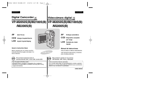 Manual de uso Samsung SC-M2100S Videocámara