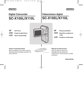 Manual de uso Samsung SC-X110L Videocámara