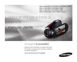 Manuale Samsung SMX-C10LP Videocamera