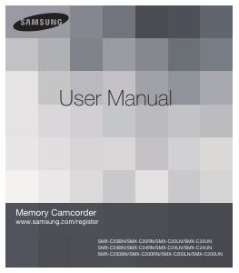 Manual Samsung SMX-C200BN Camcorder