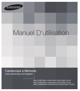 Mode d’emploi Samsung SMX-C200BP Caméscope