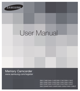 Manual Samsung SMX-C200LP Camcorder