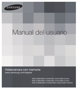 Manual de uso Samsung SMX-C20BN Videocámara
