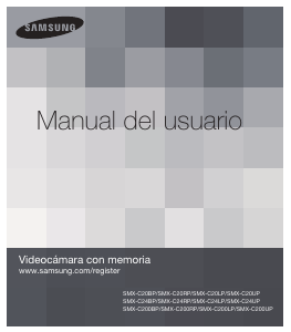 Manual de uso Samsung SMX-C20BP Videocámara