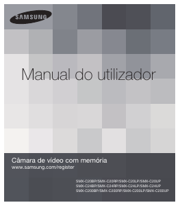 Manual Samsung SMX-C20BP Câmara de vídeo