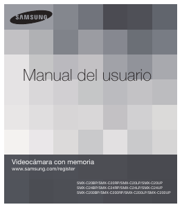 Manual de uso Samsung SMX-C20LP Videocámara