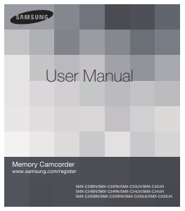 Manual Samsung SMX-C24RN Camcorder