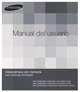 Manual de uso Samsung SMX-C24RN Videocámara