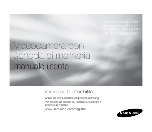 Manuale Samsung SMX-F30BP Videocamera
