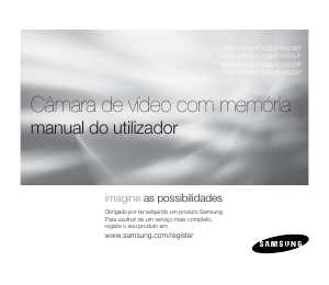 Manual Samsung SMX-F30LP Câmara de vídeo