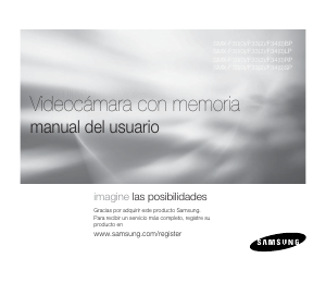 Manual de uso Samsung SMX-F34BP Videocámara