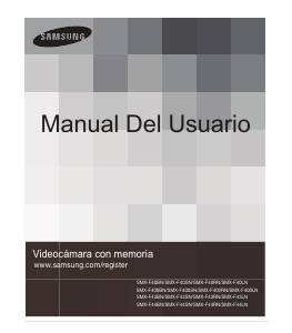 Manual de uso Samsung SMX-F40BN Videocámara