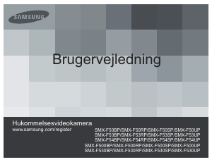 Brugsanvisning Samsung SMX-F500BP Videokamera
