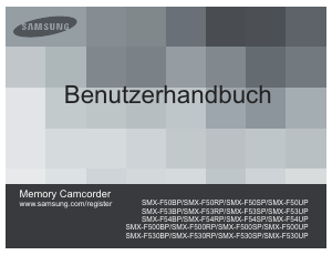 Bedienungsanleitung Samsung SMX-F500BP Camcorder
