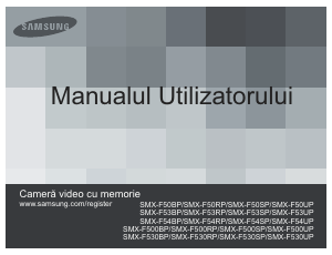 Manual Samsung SMX-F50BP Cameră video