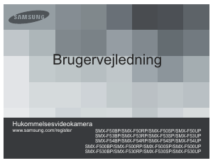 Brugsanvisning Samsung SMX-F50SP Videokamera