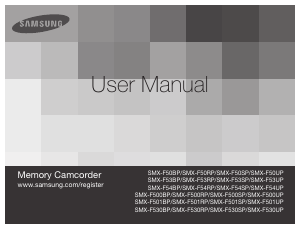 Manual Samsung SMX-F53RP Camcorder