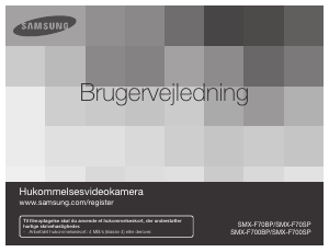 Brugsanvisning Samsung SMX-F70BP Videokamera