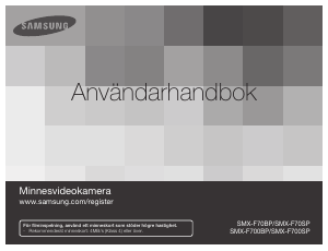 Bruksanvisning Samsung SMX-F70BP Videokamera