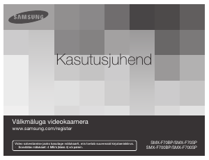 Kasutusjuhend Samsung SMX-F70BP Videokaamera