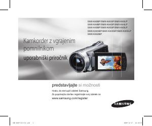 Priročnik Samsung SMX-K40BP Prenosna kamera