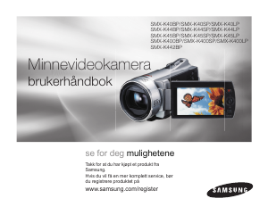 Bruksanvisning Samsung SMX-K40BP Videokamera
