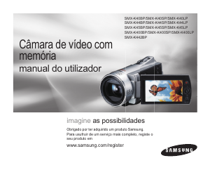 Manual Samsung SMX-K40BP Câmara de vídeo