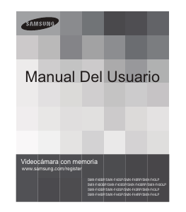 Manual de uso Samsung SMX-K40SP Videocámara