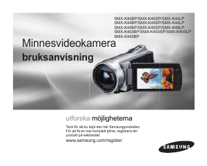 Bruksanvisning Samsung SMX-K44BP Videokamera
