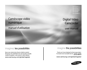 Mode d’emploi Samsung VP-D382H Caméscope