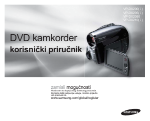 Priručnik Samsung VP-DX205 Videokamera