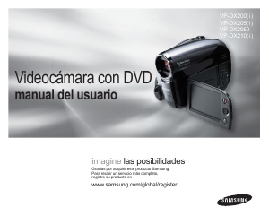 Manual de uso Samsung VP-DX205 Videocámara