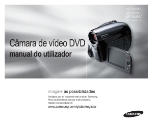 Manual Samsung VP-DX205 Câmara de vídeo