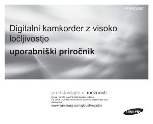 Priročnik Samsung VP-HMX20C Prenosna kamera