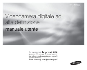 Manuale Samsung VP-HMX20C Videocamera