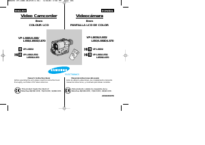 Manual de uso Samsung VP-L800 Videocámara