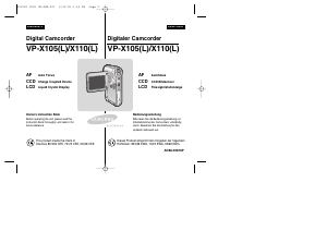 Bedienungsanleitung Samsung VP-M105B Camcorder