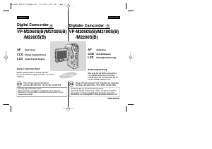 Bedienungsanleitung Samsung VP-M2050B Camcorder