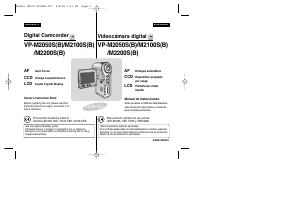 Manual de uso Samsung VP-M2200S Videocámara