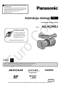 Instrukcja Panasonic AG-AC90EJ Kamera