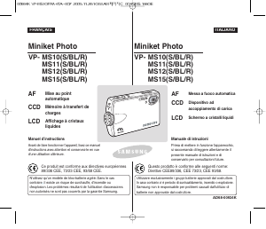 Mode d’emploi Samsung VP-MM12S Caméscope