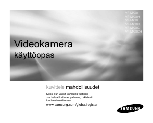 Käyttöohje Samsung VP-MX20H Kameranauhuri