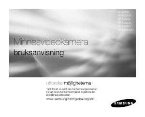 Bruksanvisning Samsung VP-MX20L Videokamera