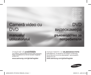Manual Samsung VP-MX25E Cameră video