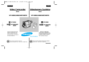 Manuál Samsung VP-W80 Videokamera