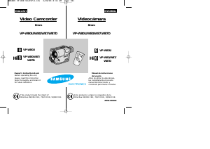 Manual de uso Samsung VP-W80 Videocámara